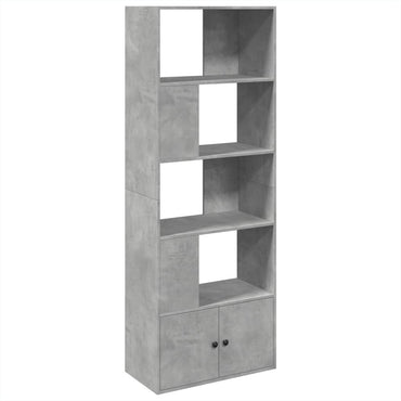 vidaXL Bücherregal Betongrau 70x36x189 cm Holzwerkstoff