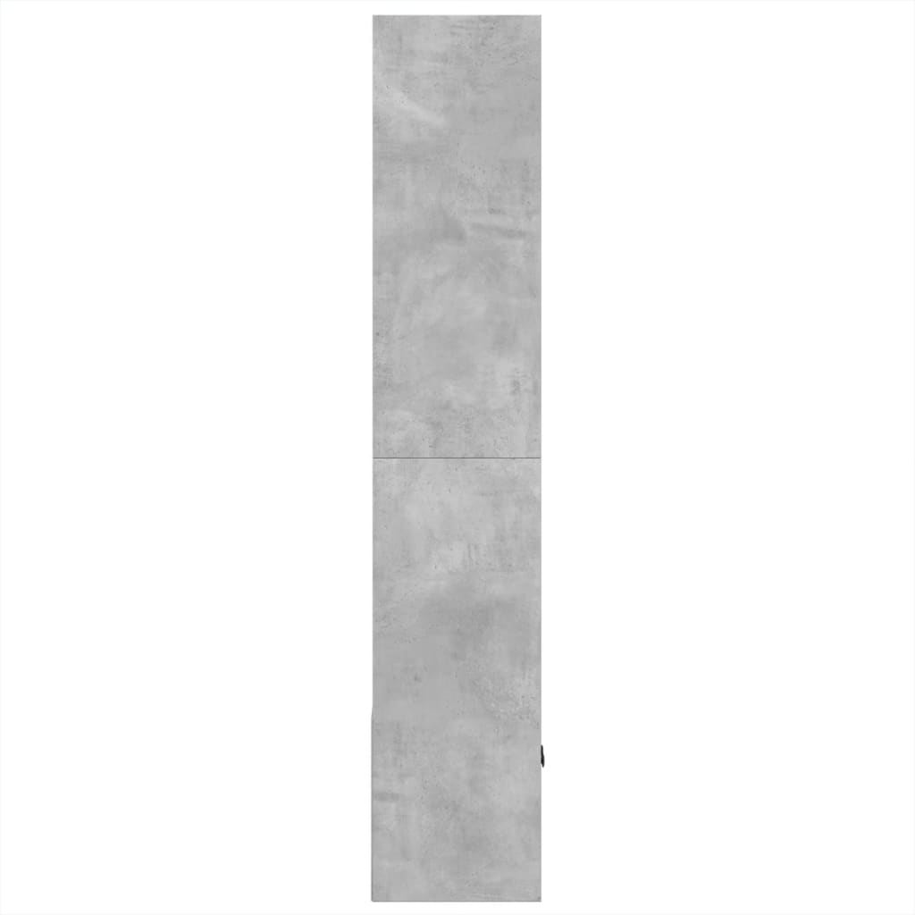 vidaXL Bücherregal Betongrau 70x36x189 cm Holzwerkstoff