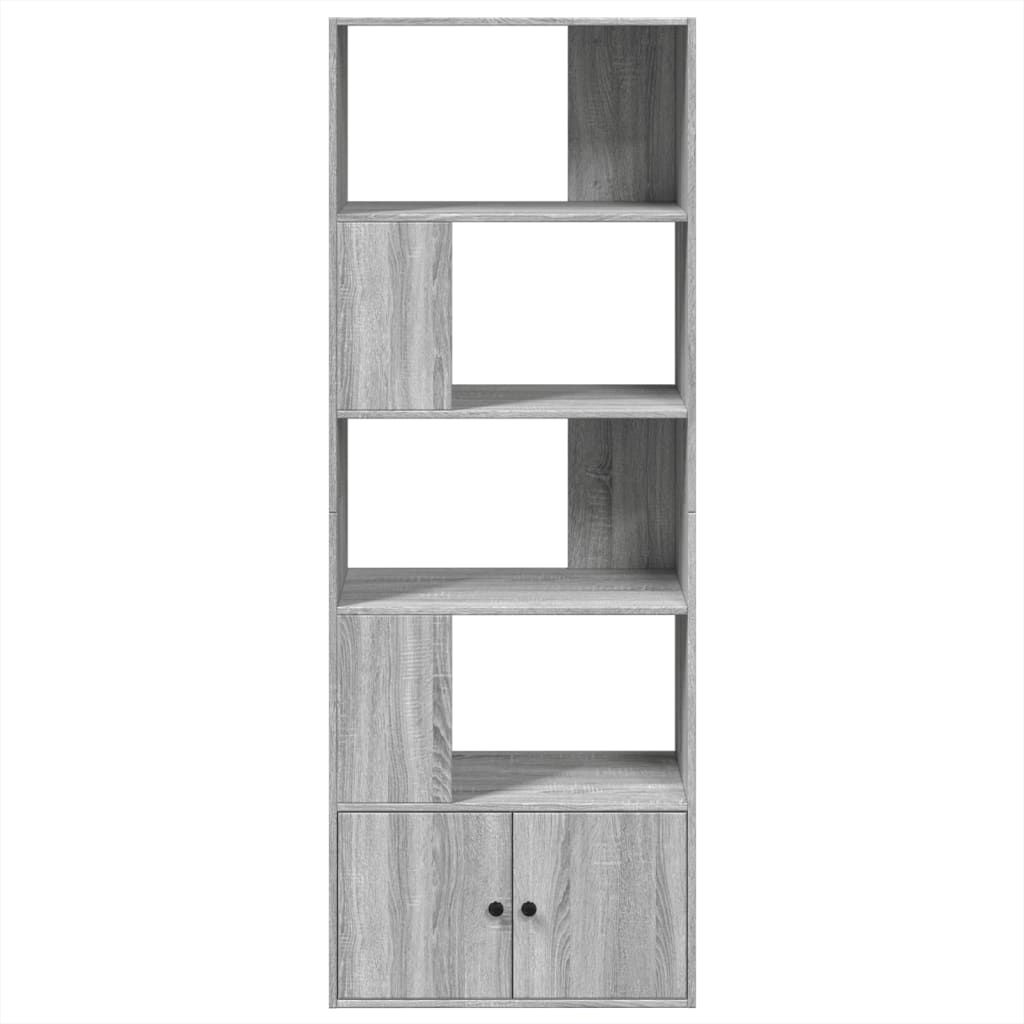 vidaXL Bücherregal Grau Sonoma 70x36x189 cm Holzwerkstoff