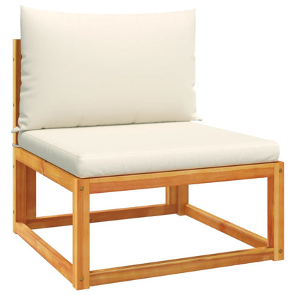 vidaXL 5-tlg. Gartensofa-Set mit Kissen Holz Akazie & Seil