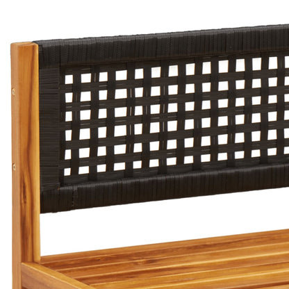 vidaXL 4-tlg. Gartensofa-Set mit Kissen Holz Akazie & Rattan