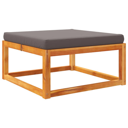 8-tlg. Gartensofa-Set mit Kissen Holz Akazie & Rattan