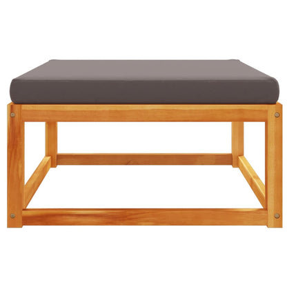 vidaXL Gartenhocker mit Kissen 65x65x29 cm Massivholz Akazie