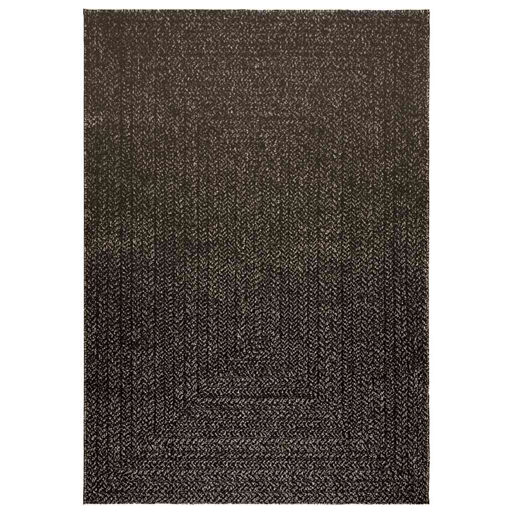 vidaXL Teppich ZIZUR Anthrazit 120x170cm Jute-Optik Indoor und Outdoor
