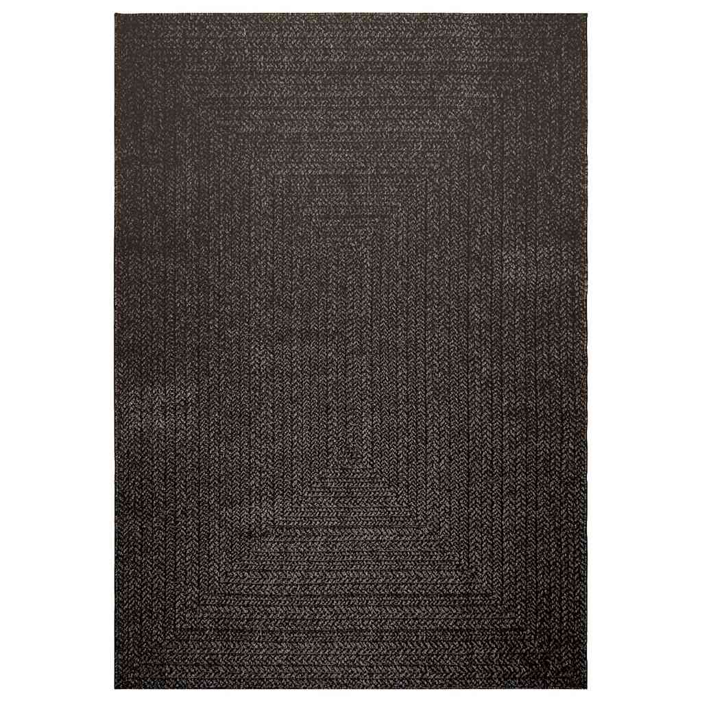 vidaXL Teppich ZIZUR Anthrazit 160x230cm Jute-Optik Indoor und Outdoor