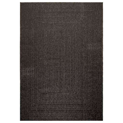 vidaXL Teppich ZIZUR Anthrazit 160x230cm Jute-Optik Indoor und Outdoor