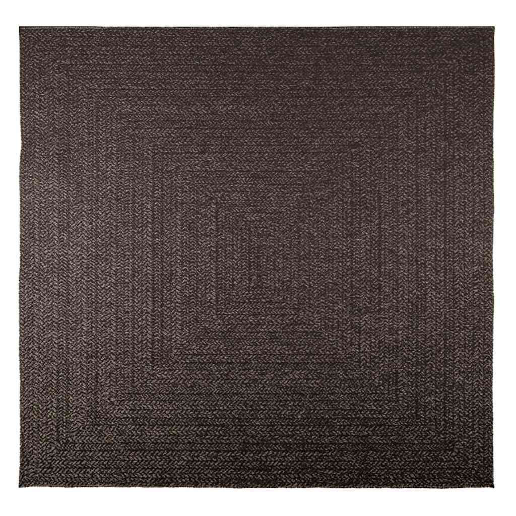 vidaXL Teppich ZIZUR Anthrazit 200x200cm Jute-Optik Indoor und Outdoor
