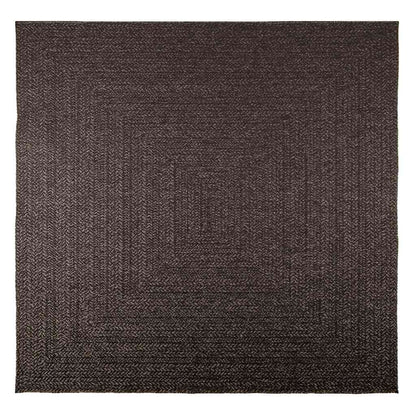 vidaXL Teppich ZIZUR Anthrazit 200x200cm Jute-Optik Indoor und Outdoor