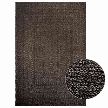 vidaXL Tapis ZIZUR Anthracite 200x290 cm Aspect Jute Intérieur et Extérieur