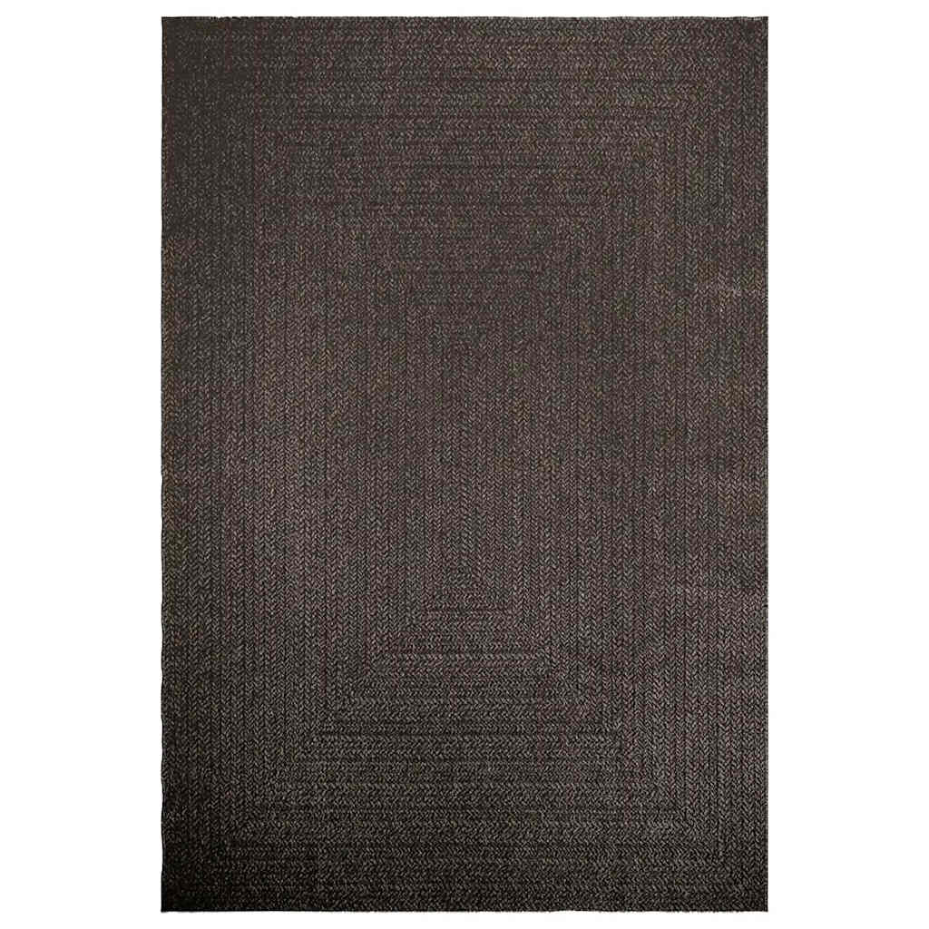 vidaXL Tapis ZIZUR Anthracite 200x290 cm Aspect Jute Intérieur et Extérieur