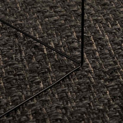 vidaXL Teppich ZIZUR Anthrazit 140x200cm Jute-Optik Indoor und Outdoor