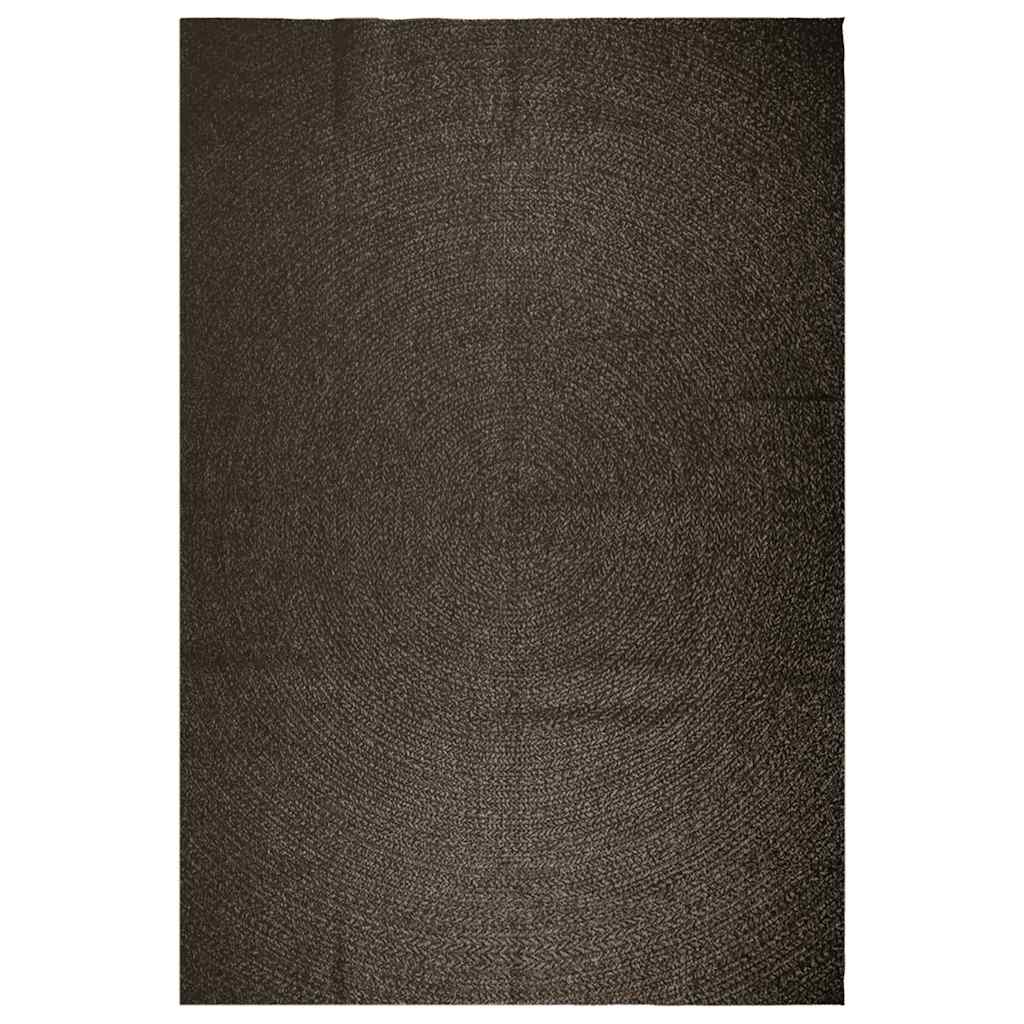vidaXL Teppich ZIZUR Anthrazit 240x340cm Jute-Optik Indoor und Outdoor