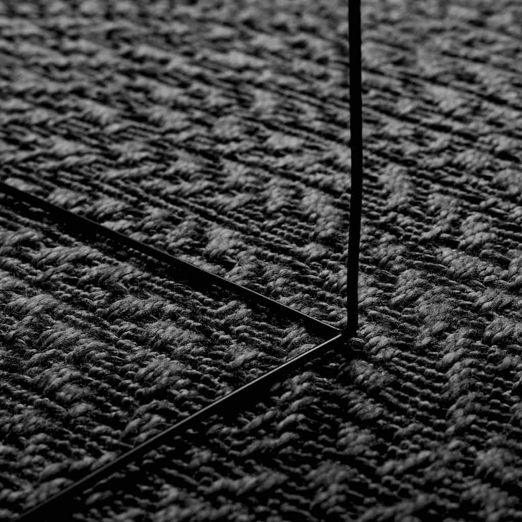 vidaXL Teppich ZIZUR Anthrazit Ø 200 cm Jute-Optik Indoor und Outdoor