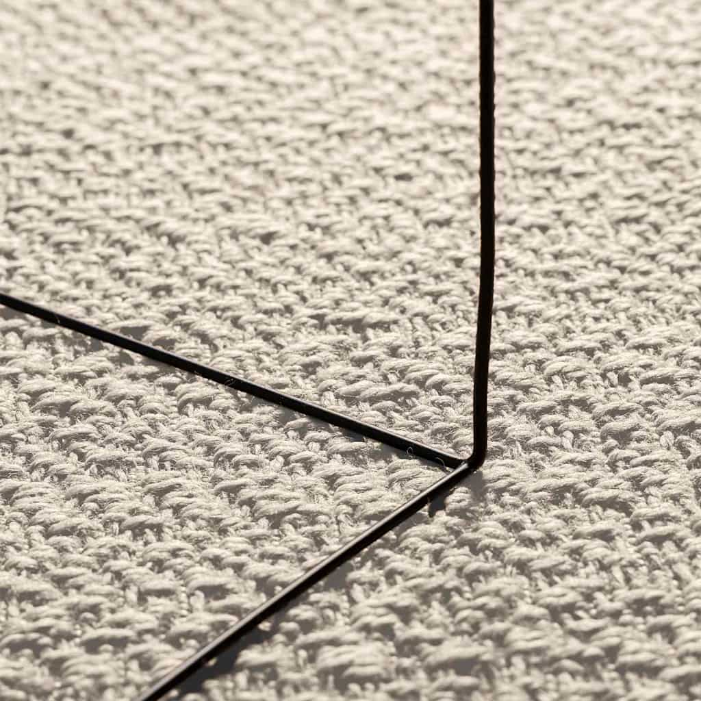 vidaXL Teppich ZIZUR Creme 80x150 cm Jute-Optik Indoor und Outdoor
