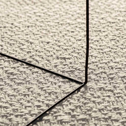 vidaXL Teppich ZIZUR Creme 80x150 cm Jute-Optik Indoor und Outdoor