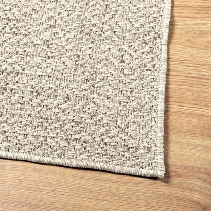 vidaXL Teppich ZIZUR Creme 80x200 cm Jute-Optik Indoor und Outdoor