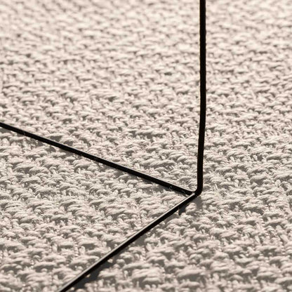 vidaXL Teppich ZIZUR Creme 100x200 cm Jute-Optik Indoor und Outdoor
