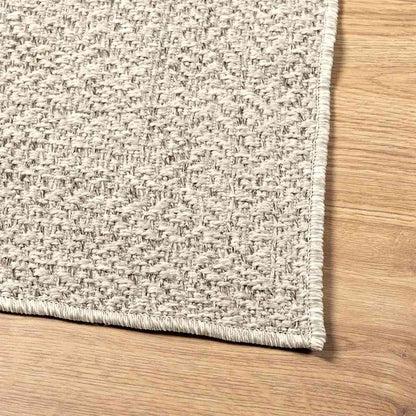 vidaXL Teppich ZIZUR Creme 120x170 cm Jute-Optik Indoor und Outdoor