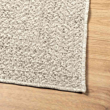 vidaXL Teppich ZIZUR Creme 160x230 cm Jute-Optik Indoor und Outdoor