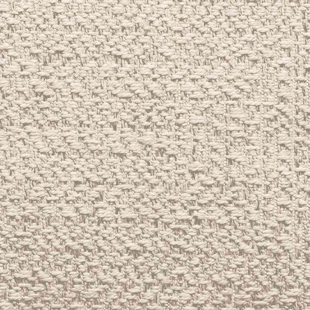 vidaXL Teppich ZIZUR Creme 200x200 cm Jute-Optik Indoor und Outdoor