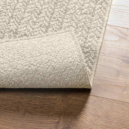 vidaXL Teppich ZIZUR Creme 200x200 cm Jute-Optik Indoor und Outdoor