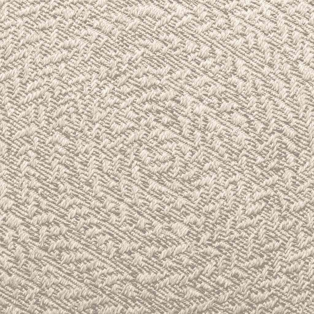 vidaXL Teppich ZIZUR Creme 120x120 cm Jute-Optik Indoor und Outdoor