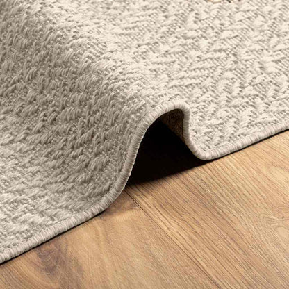 vidaXL Teppich ZIZUR Creme 240x340 cm Jute-Optik Indoor und Outdoor