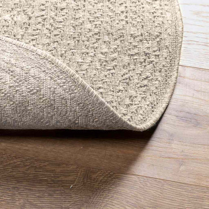 vidaXL Teppich ZIZUR Creme Ø 120 cm Jute-Optik Indoor und Outdoor
