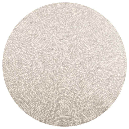 vidaXL Teppich ZIZUR Creme Ø 200 cm Jute-Optik Indoor und Outdoor