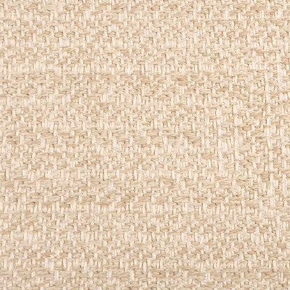 vidaXL Teppich ZIZUR Beige 120x120 cm Jute-Optik Indoor und Outdoor