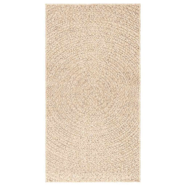 vidaXL Teppich ZIZUR Beige 60x110 cm Jute-Optik Indoor und Outdoor