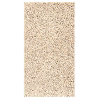 vidaXL Teppich ZIZUR Beige 80x150 cm Jute-Optik Indoor und Outdoor