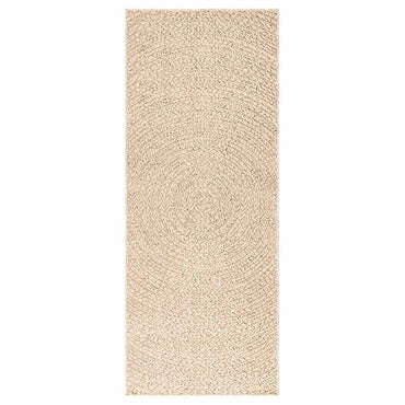 vidaXL Teppich ZIZUR Beige 80x200 cm Jute-Optik Indoor und Outdoor