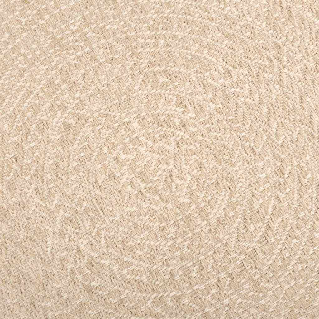 vidaXL Teppich ZIZUR Beige 80x200 cm Jute-Optik Indoor und Outdoor