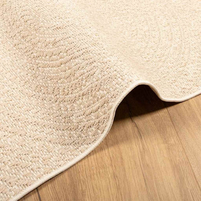 vidaXL Teppich ZIZUR Beige 200x290 cm Jute-Optik Indoor und Outdoor