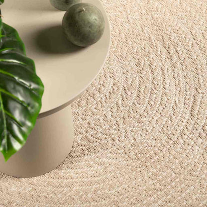 vidaXL Teppich ZIZUR Beige 240x340 cm Jute-Optik Indoor und Outdoor