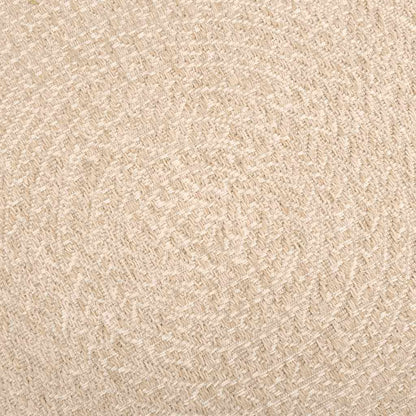 vidaXL Teppich ZIZUR Beige Ø 160 cm Jute-Optik Indoor und Outdoor