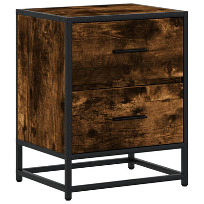 vidaXL Tables de chevet 2 pcs Chêne fumé 40x31x50 cm Bois d'ingénierie