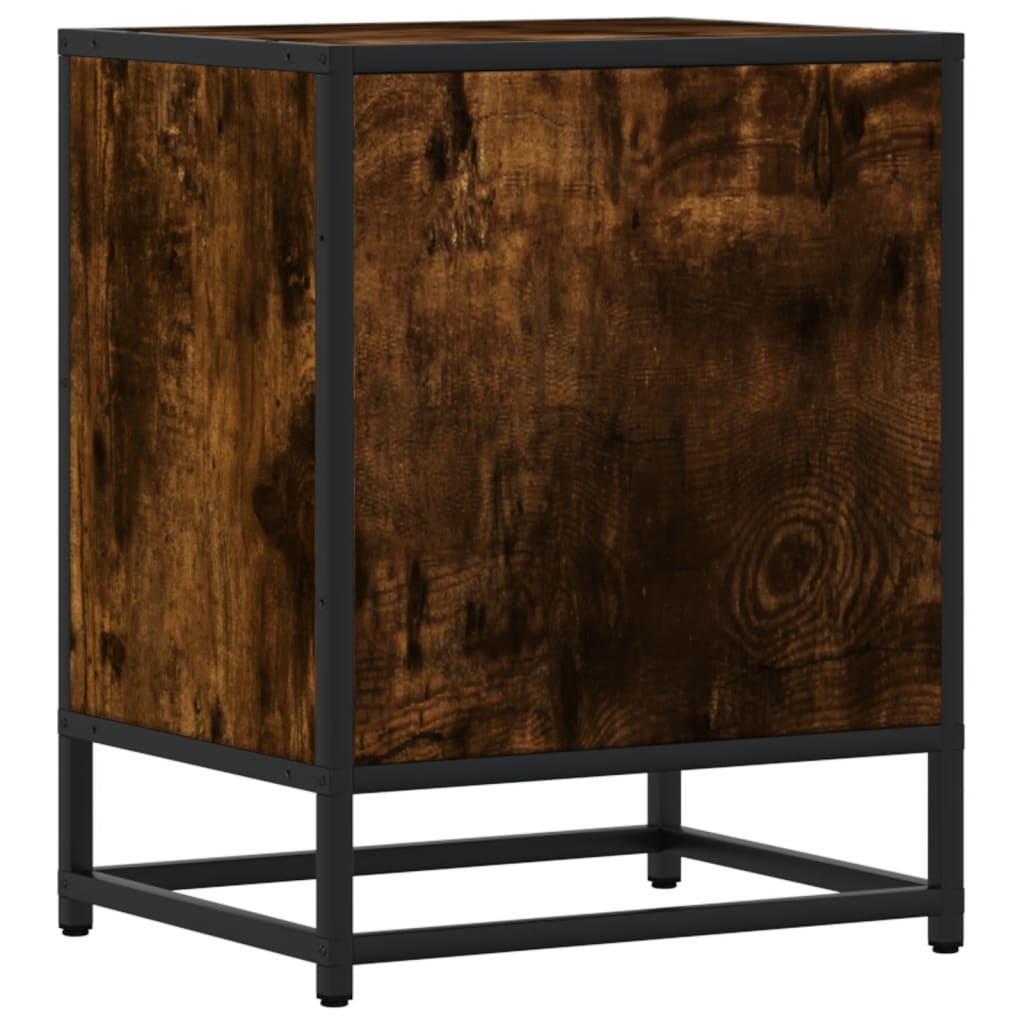 vidaXL Tables de chevet 2 pcs Chêne fumé 40x31x50 cm Bois d'ingénierie