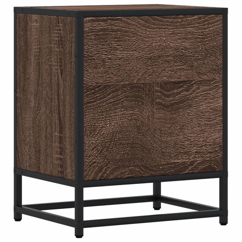 vidaXL Nachttisch Braun Eichen-Optik 40x31x50 cm Holzwerkstoff