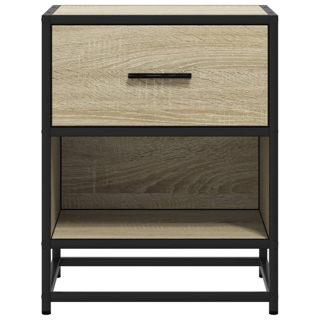 vidaXL Nachttische 2 Stk. Sonoma-Eiche 40x31x50 cm Holzwerkstoff