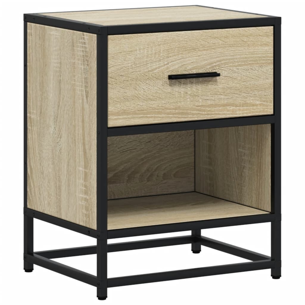 vidaXL Nachttische 2 Stk. Sonoma-Eiche 40x31x50 cm Holzwerkstoff