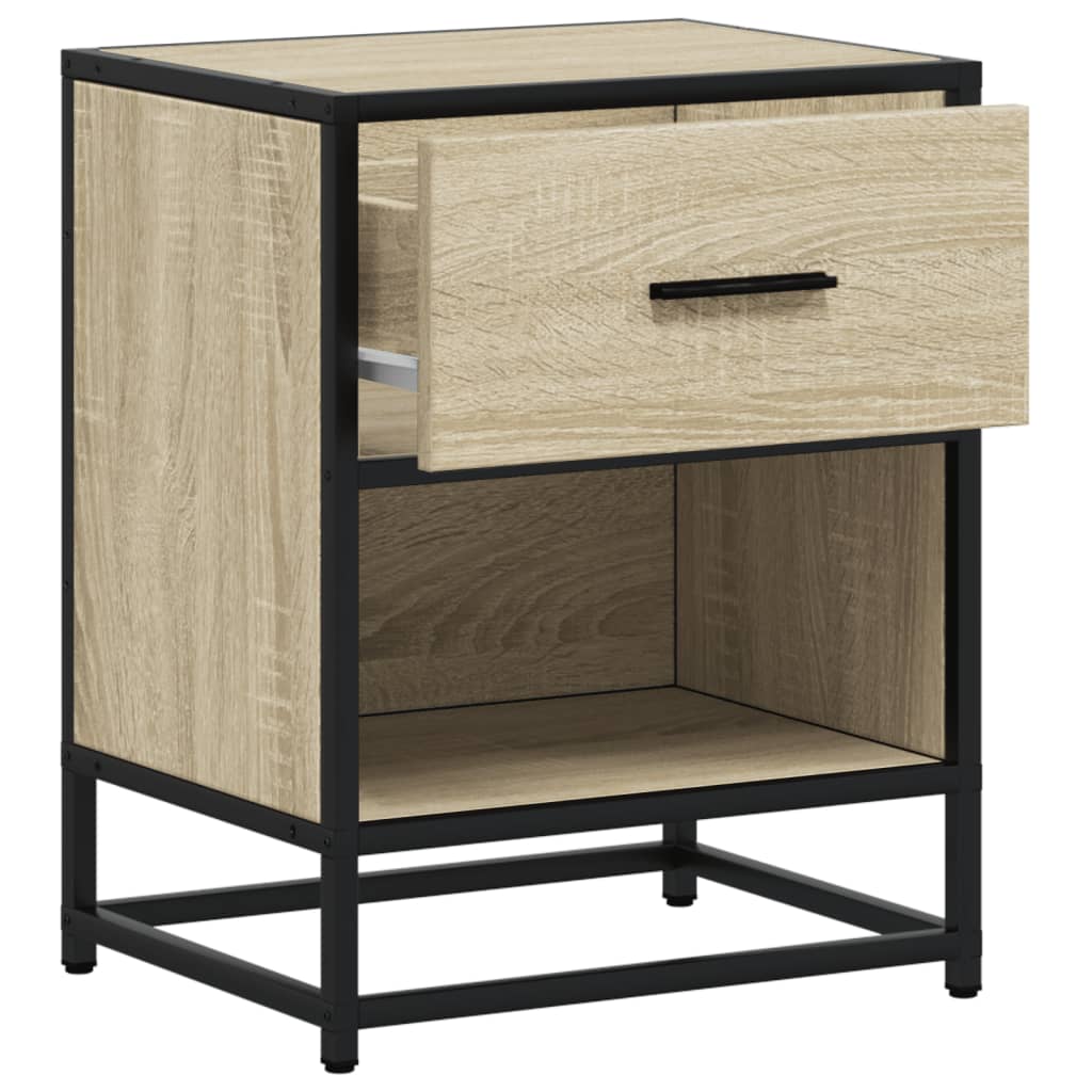 vidaXL Nachttische 2 Stk. Sonoma-Eiche 40x31x50 cm Holzwerkstoff