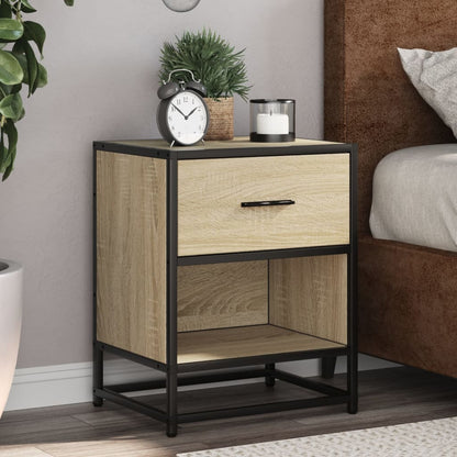 vidaXL Nachttische 2 Stk. Sonoma-Eiche 40x31x50 cm Holzwerkstoff