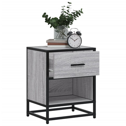 vidaXL Nachttische 2 Stk. Grau Sonoma 40x31x50 cm Holzwerkstoff