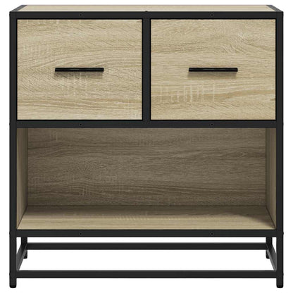 vidaXL Nachttisch Sonoma-Eiche 60x31x60 cm Holzwerkstoff und Metall