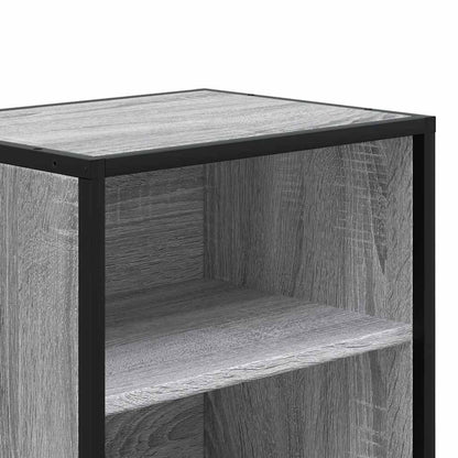 vidaXL Nachttisch Grau Sonoma 40x31x50 cm Holzwerkstoff und Metall