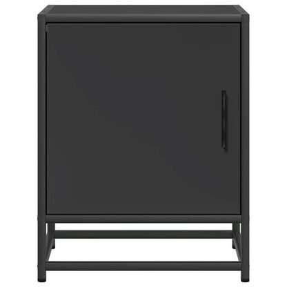 vidaXL Nachttisch Schwarz 40x31x50 cm Holzwerkstoff und Metall