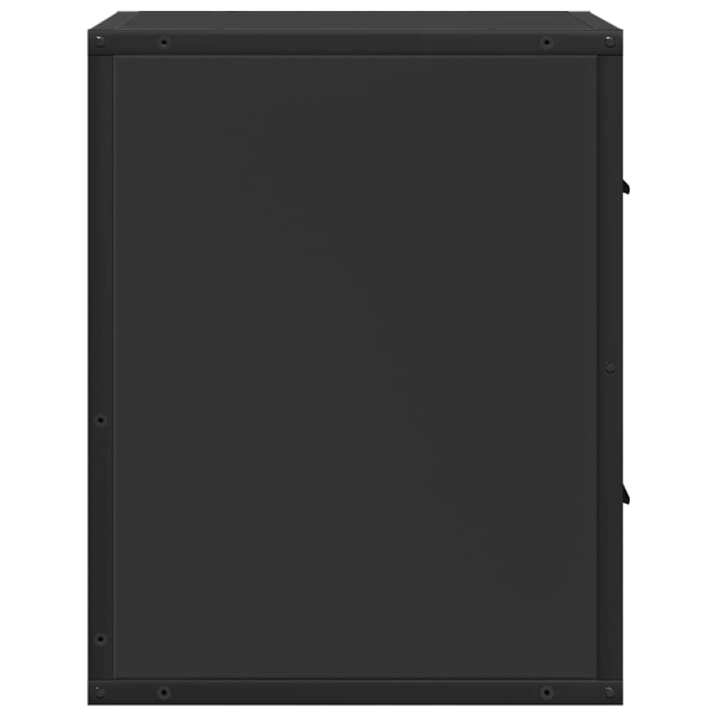 vidaXL Wand-Nachttisch Schwarz 40x31x39,5 cm