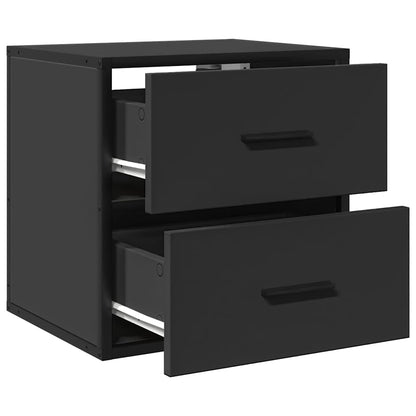 vidaXL Wand-Nachttisch Schwarz 40x31x39,5 cm